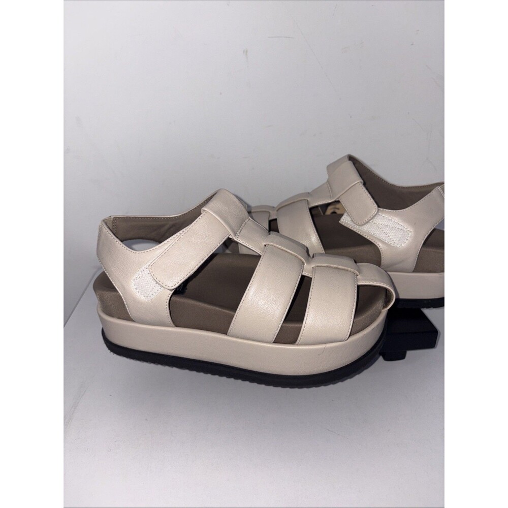 New Roam Leather Platform Sandals Ladies 6 - Picture 3 of 7